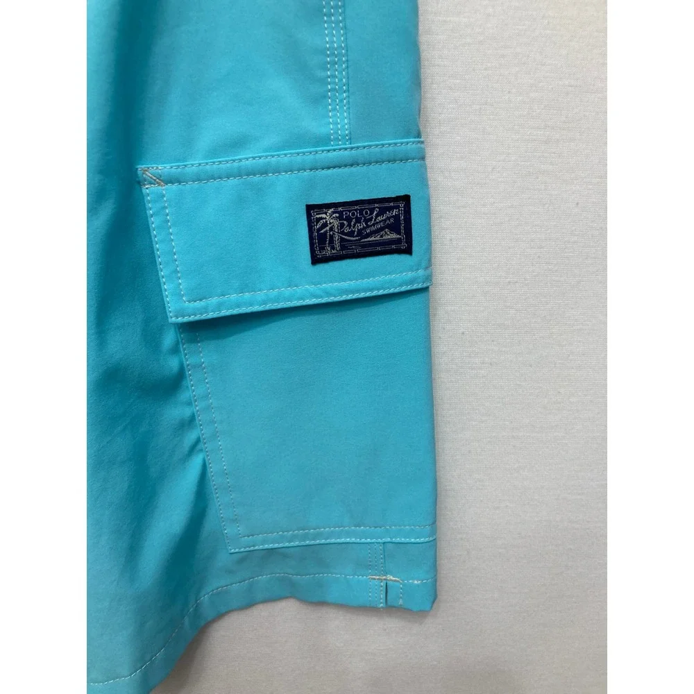 Polo Ralph Lauren Mens Size XL Blue Swim Trunks Board Shorts Mesh Lined Vacation